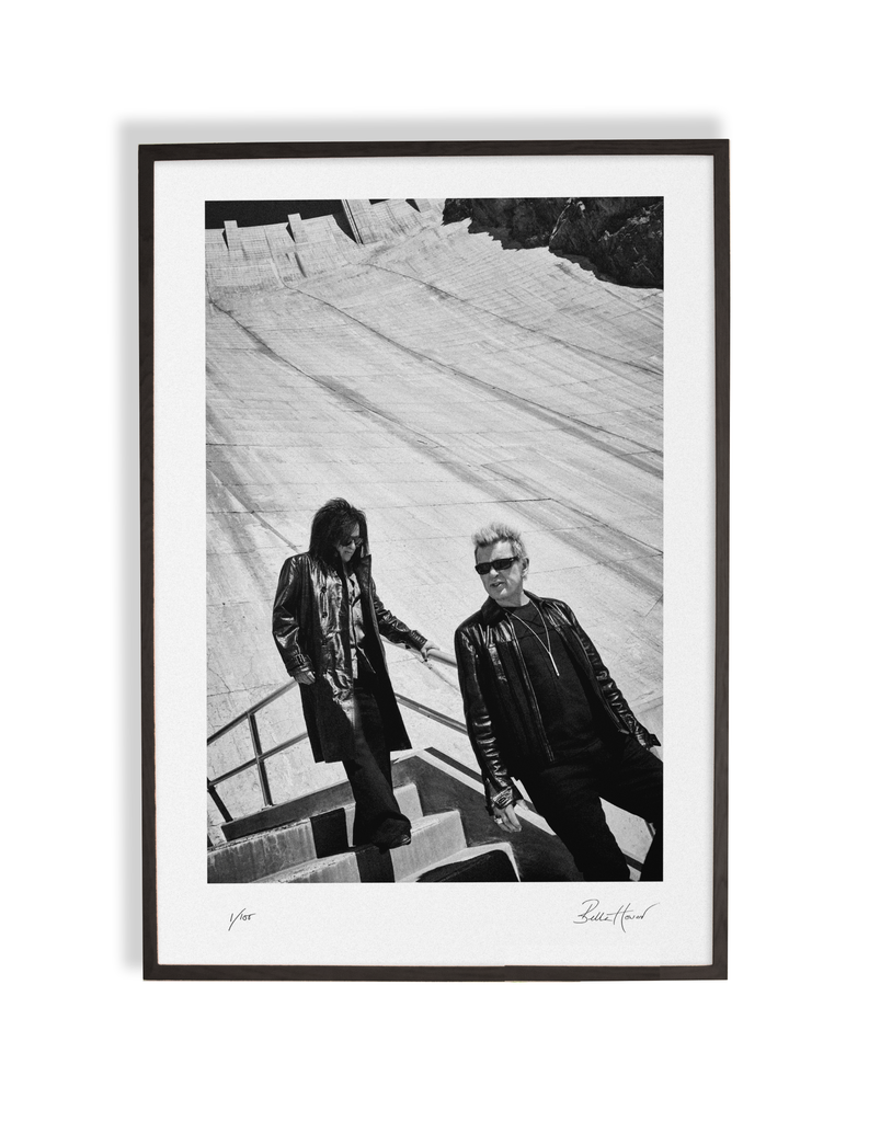 BILLY IDOL and STEVE STEVENS AT HOOVER DAM  EXCLUSIVE & LIMITED FRAMED ART PRINT