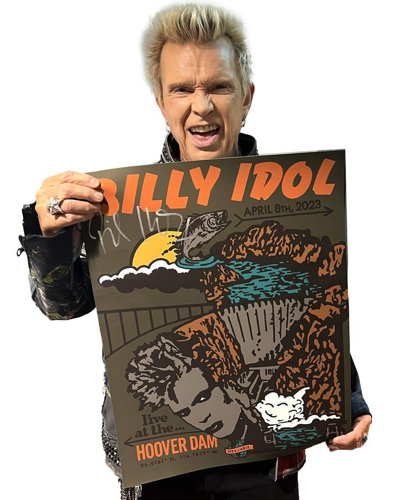 Full Colour SIGNED BILLY IDOL DAM POSTER (1/300)