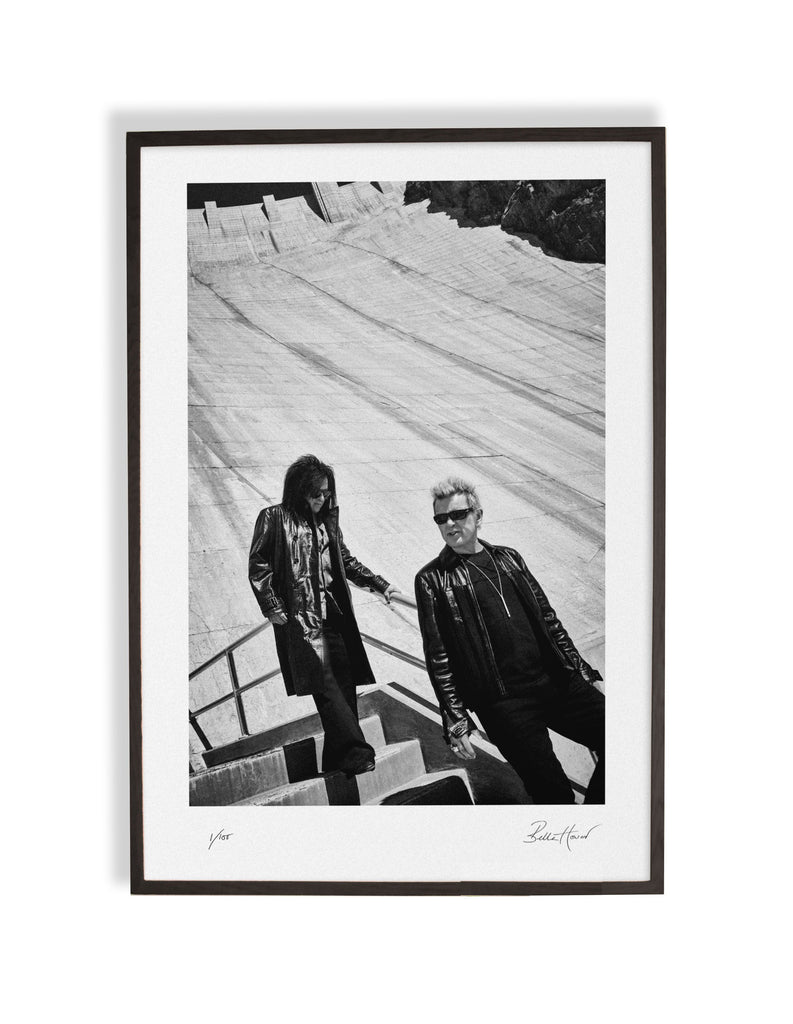Full Colour BILLY IDOL and STEVE STEVENS AT HOOVER DAM EXCLUSIVE & LIMITED FRAMED ART PRINT